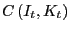 $ C\left( {I_{t} ,K_{t} } \right) $