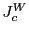 $ J_{c}^{W}$
