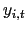 $ y_{i,t}$