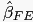$ \hat{\beta}_{FE}$
