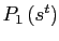 $ P_{1}\left( s^{t}\right) $