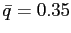 $ \bar{q}=0.35$