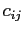 $ c_{ij}$