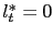 $ l^{*}_{t}=0$