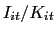$ I_{it}/K_{it} $