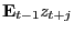 $ \mathbf{E}_{t-1} z_{t+j}$