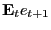 $ \mathbf{E}_{t} e_{t+1}$