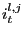 $ i_{t}^{l,j}$