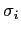 $ \sigma_{i}$