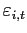 $ \varepsilon_{i,t}$
