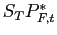 $ S_{T}P_{F,t}^{*}$