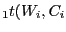$ _{1}t(W_{i}, C_{i} $