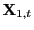 $ \mathbf{X}_{1,t}$