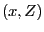 $ (x,Z)$