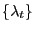 $ \{\lambda_{t}\}$