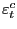 $ \varepsilon_{t}^{c}$