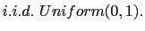 $ i.i.d.\ Uniform(0,1).$