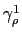 $ \gamma_{\rho}^{1}$