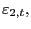 $ {\varepsilon}_{2,t},$