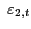 $ \ {\varepsilon}_{2,t}$