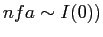 $ nfa\sim I(0))$