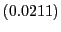 $ \left( 0.0211\right) $