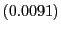 $ \left( 0.0091\right) $