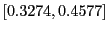 $ [0.3274,0.4577]$