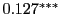 $ 0.127^{\ast\ast\ast}$