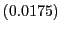 $ (0.0175)$