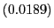 $ \left( 0.0189\right) $