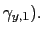 $ \gamma_{y,1}).$