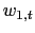 $ w_{1,t}$