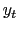 $ y_{t}$