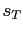 $\displaystyle s_{T}$