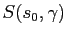 $ S(s_{0},\gamma)$