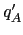 $ q_{A}^{\prime}$