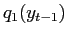 $ q_{1}(y_{t-1})$
