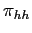 $ \pi_{hh}$