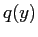 $\displaystyle q(y)$