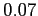 $ 0.07$