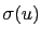 $ \sigma(u)$