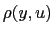 $ \rho(y,u)$