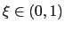 $ \xi\in(0,1)$