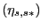 $ (\eta_{s,s\ast})$