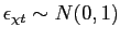 $ \epsilon_{\chi t} \sim N(0,1)$