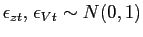 $ \epsilon_{z t},\hspace{0.5mm} \epsilon_{Vt} \sim N(0,1)$