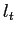 $ l_{t}$