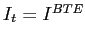 $ I_{t}=I^{BTE}$