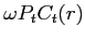 $\displaystyle \omega P_{t}C_{t}(r)$